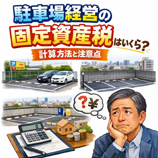 駐車場経営の固定資産税はいくら？計算方法と節税の注意点