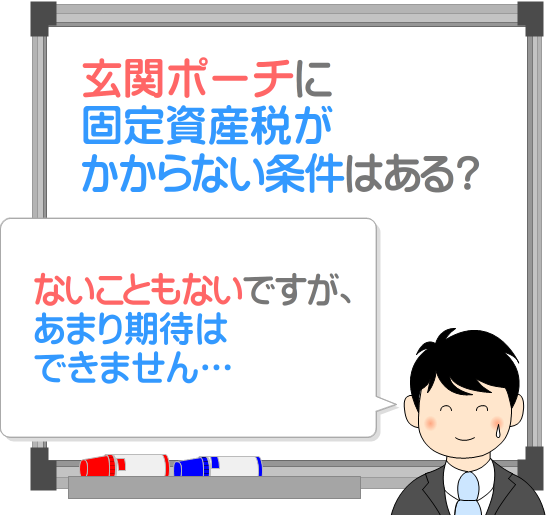 玄関ポーチに固定資産税がかからない条件