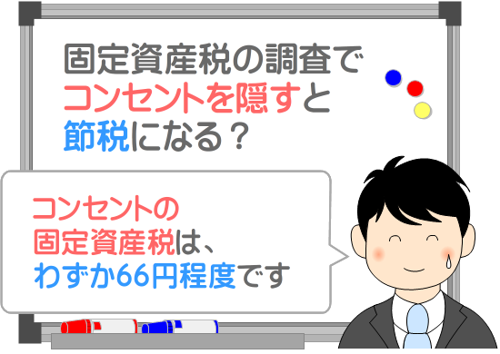 固定資産税の調査でコンセントを隠すと節税になるって本当？