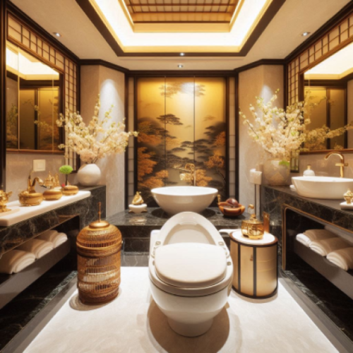 固定資産税が高くなる超高級トイレのイメージ