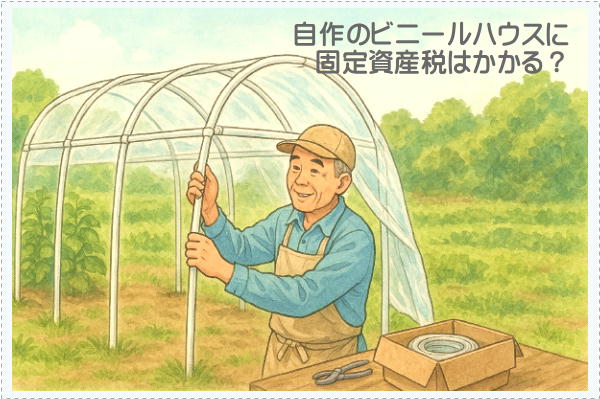 自作のビニールハウスに固定資産税はかかる？